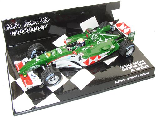 1:43 Minichamps Jaguar Racing 2004 Showcar - M. Webber Limited Edition