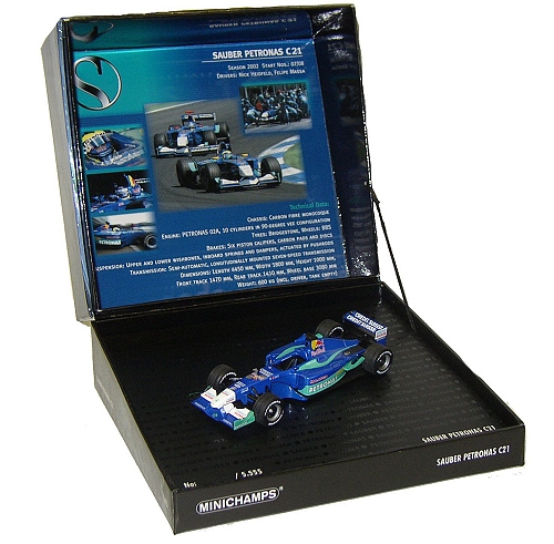 1:43 Minichamps Sauber Petronas C21 Testcar Gift Box With Sound Chip