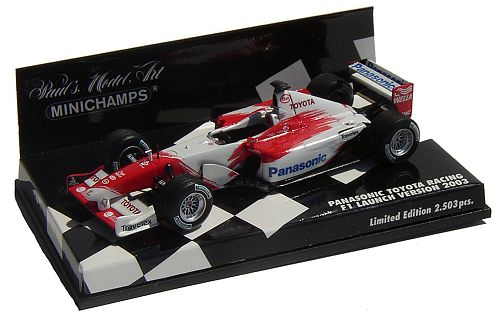 1:43 Scale Toyota Panasonic Presentation Car 2003 - No Driver Version