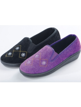 2 Pairs of Velour Slippers