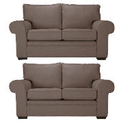 2 York Regular Sofas, Mocha