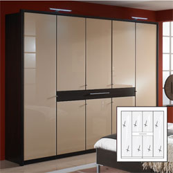 Wiemann - Dublin White  4 Door  1 Drawer Wardrobe