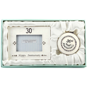 30th Wedding Anniversary Photo Frame and Trinket