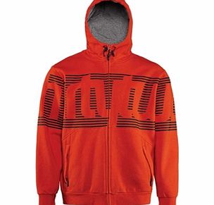 Thirty Two Stamped Tech Zip Fleece - Tangerine