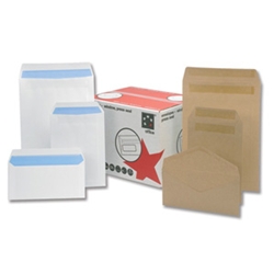 C4 Medium Gummed Manilla Pocket Envelopes