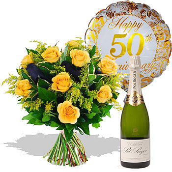 Wedding Anniversary Gift Set - flowers