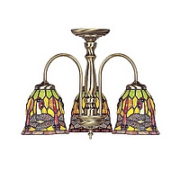 661 3AN - Tiffany Ceiling Light