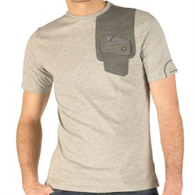 Mens Pietro T-Shirt Marl Grey