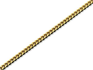 1.5mm Wide Diamond Cut Curb Chain 18``