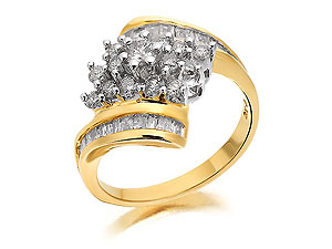 1 Carat Diamond Crossover Ring - 046072