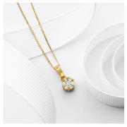 25 point Diamond Invisible Set Pendant