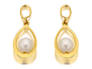 And Freshwater Pearl Teardrop Earrings