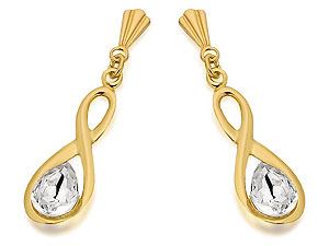 Crystal Drop Andralok Earrings 24mm -