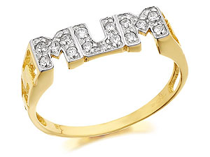 Cubic Zirconia Mum Ring - 186539