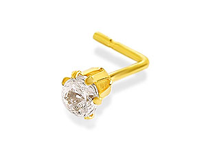 Cubic Zirconia Nose Stud - 074577