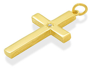 Diamond Set Cross 186345