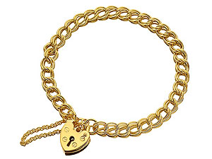 Double Link Padlock Bracelet - 077105