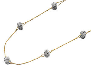 Five Crystal Glitterball Chain - 188298