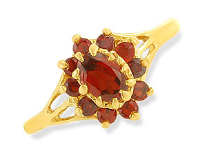 Garnet Cluster Ring - 180430