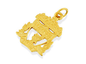 Liverpool Cut Out Crest Pendant - 102252