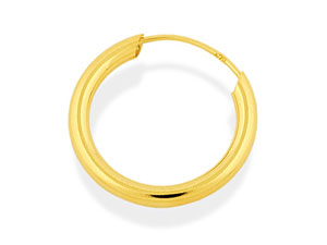 Mens Tube Hoop Single Earring 18mm -