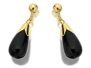 Onyx Drop Earrings 20mm drop - 071473