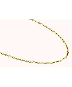 Oval Diamond Cut Belcher Chain