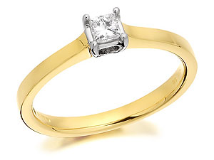 Princess Cut Solitaire Diamond Ring