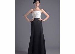 Backless Strapless Pleat Floor-length