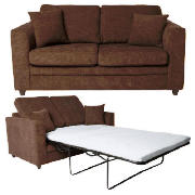 Small Fabric Sofa & Sofa Bed, Chocolate