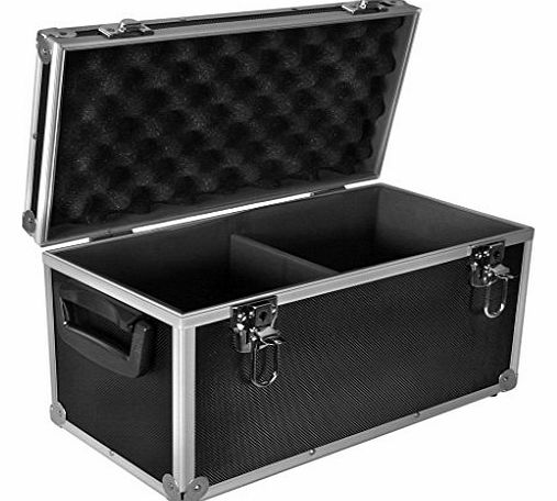 Black Aluminium Record Carrying Flight Case for up to 100 x 7`` Vinyl Singles