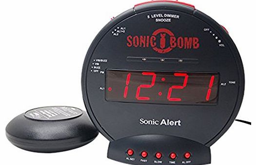 12343 Auric Alarm Clock, Black