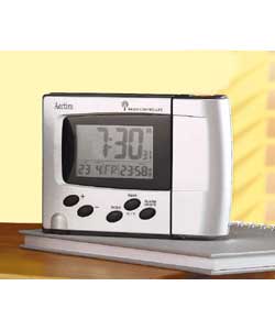 Azure Radio Controlled Blue Projection Alarm Clock