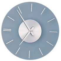 glass wall clock