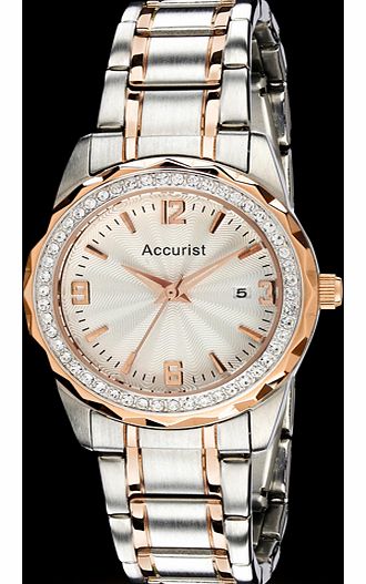 Ladies Crystal set Bi Colour Watch LB1684