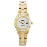 LADIES GOLD MOP DIAMONTE WATCH