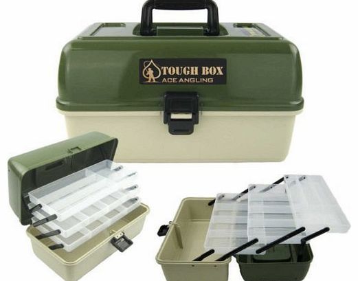 3 Tray Cantilever Fishing Tackle Tough Box