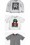 Boys Twisted Gorilla Jnr 3-Pack Animal T-Shirts