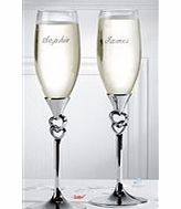 Personalised Champagne Glasses