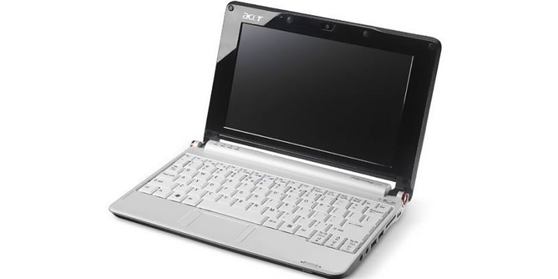 Aspire ONE A110-AW Netbook - White - GRADE A1