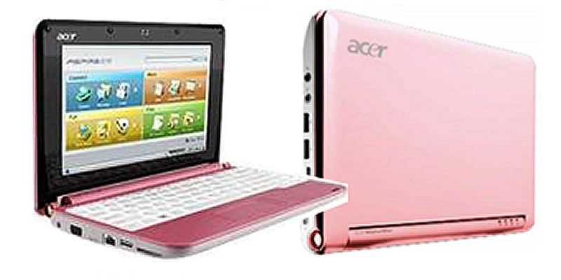 Aspire One AOA110-Bp - Windows - Pink -