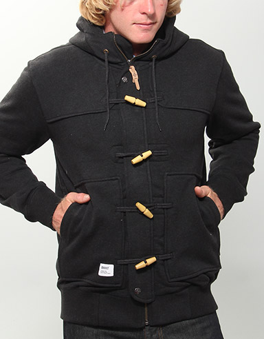 Duffel Sweat Zip hoody - Black