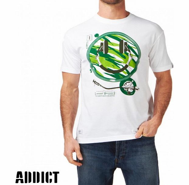 Mens Addict Headphone Deck Bush Camo T-Shirt -