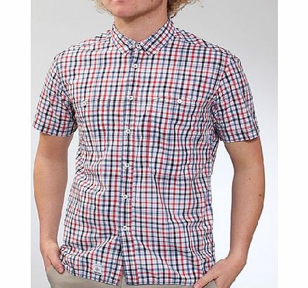 Union Short sleeve shirt - Eclipse/Paprika