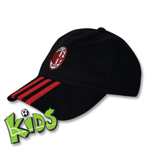 08-09 AC Milan 3 Stripe Cap - Youths