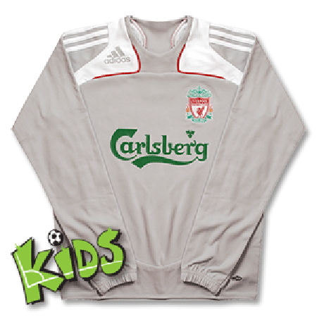 08-09 Liverpool Sweat Top - Boys - Grey/White