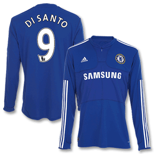 09-10 Chelsea Home L/S Shirt + Di Santo 9