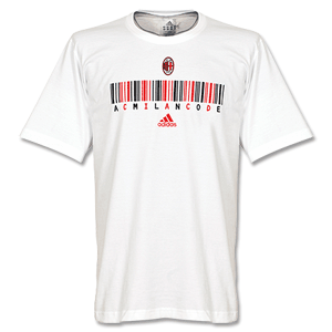 11-12 AC Milan Graphic 8 T-Shirt - White