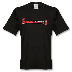 11-12 AC Milan Graphic 9 T-Shirt - Black