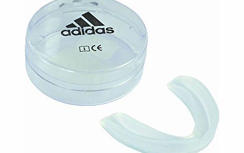 adidas  Single Gumshield Mouth Guard - Clear, Senior